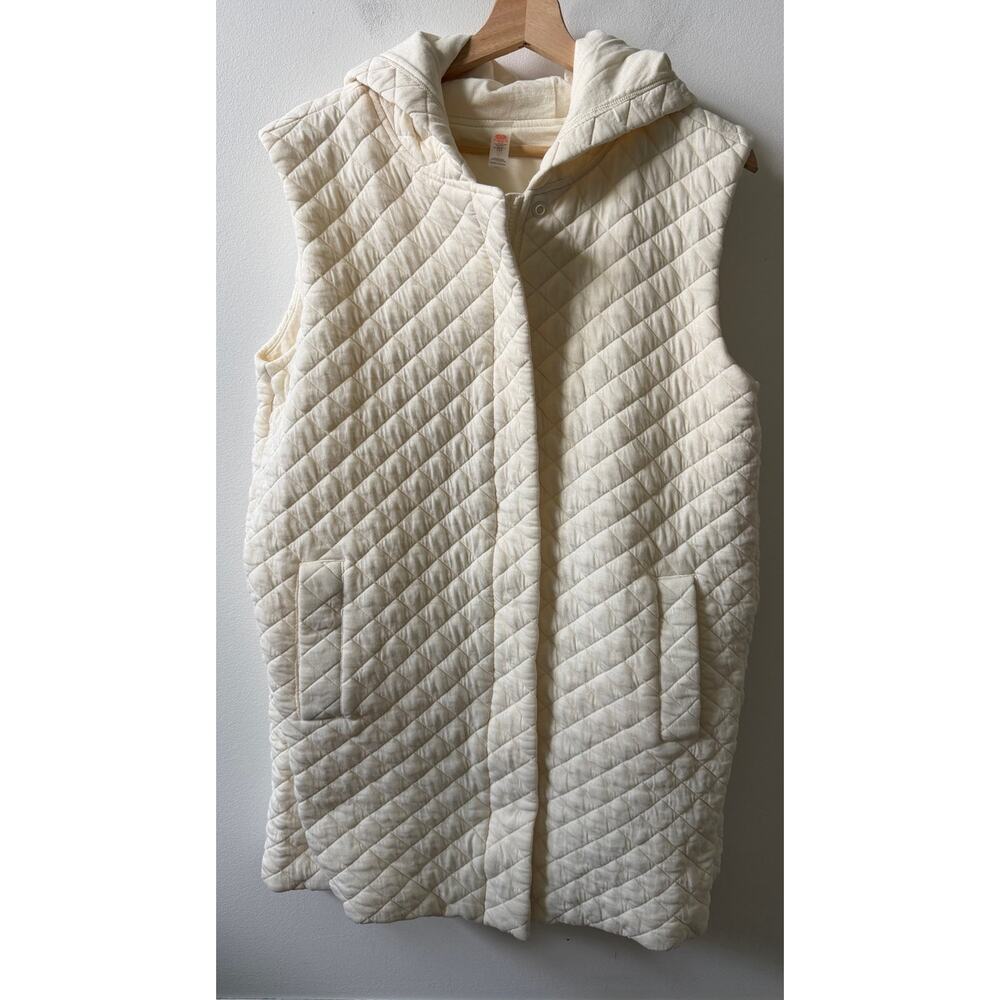 Mono B Quilted longline women's vest size L